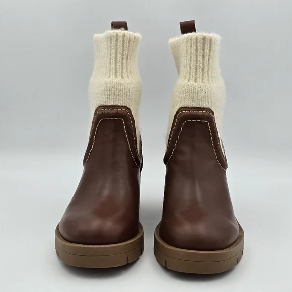 NWOT Nine West Popit Casual Booties, Dark Natural, Women's Size 5 - Picture 5 of 16